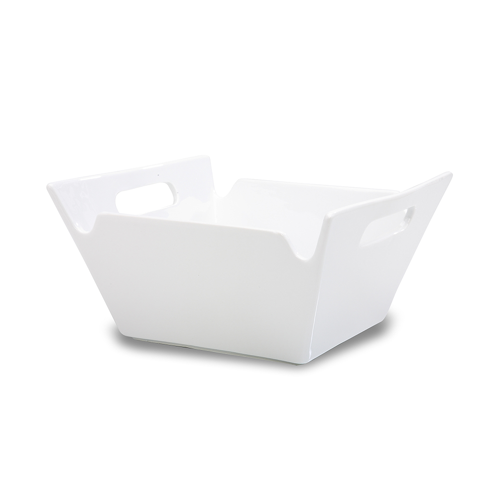 Lunchtime Square Porcelain Serving Bowl – 10 in.