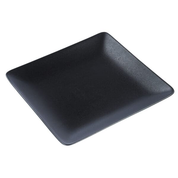 Milano Square Ceramic Black Plate,  Set of 4