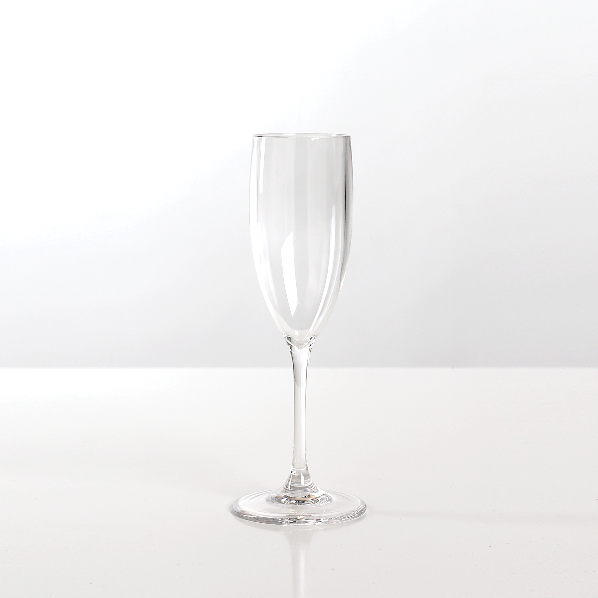 Pack of 2 Unbreakable Polycarbonate Black Champagne Flutes 180ml 6oz