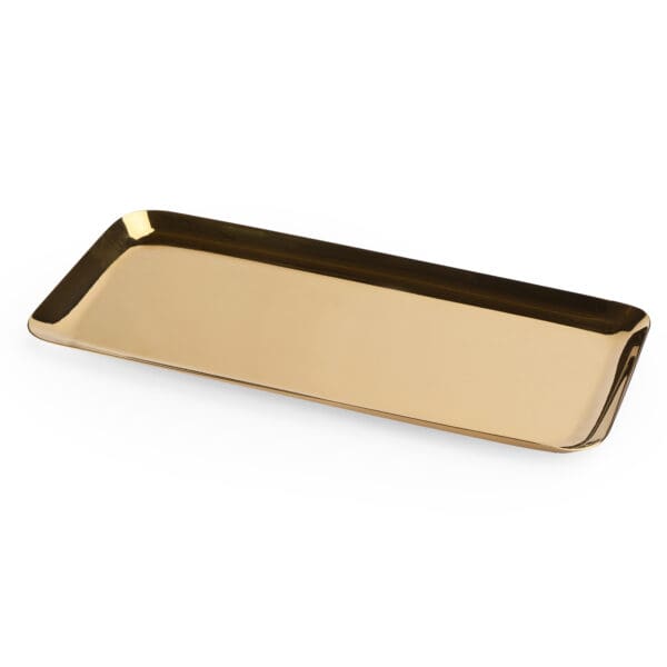PUGLIA LARGE RECT TRAY - SHINY GOLD