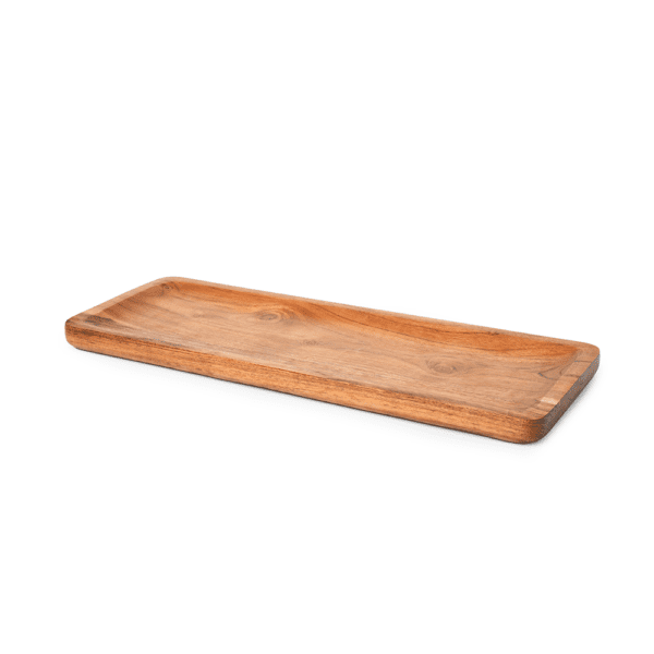 Nordic Acacia Wood Rectangular Tray