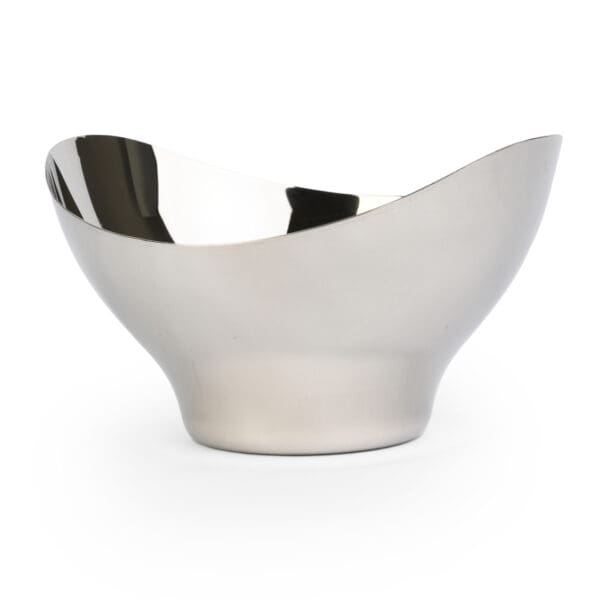 Sangresso Polished Stainless Steel Footed Bowl Large