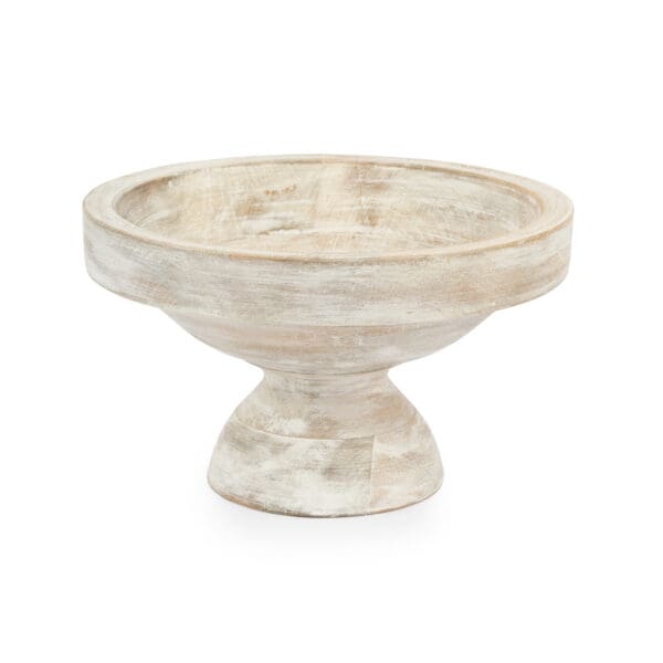 Mendocino Small Wood Footed Bowl