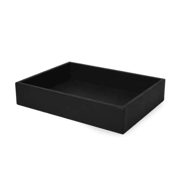 Gramercy Black Faux Leather Box