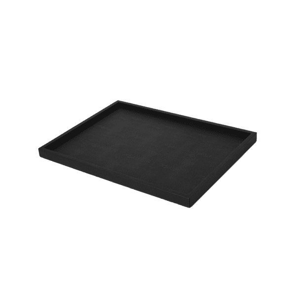 Gramercy Black Faux Leather Tray Large