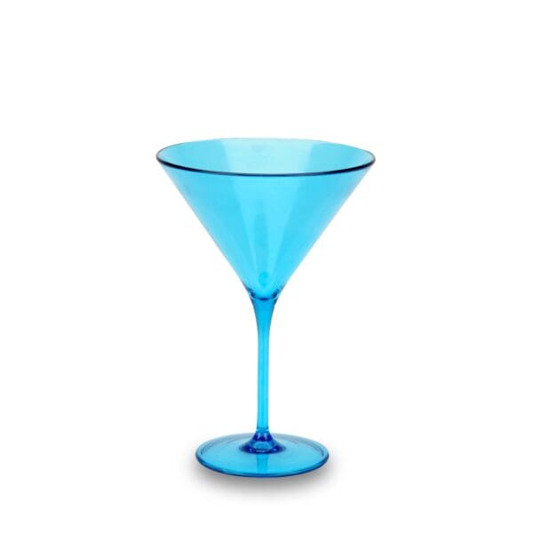 Capri  Aqua Polycarbonate 8oz Martini Glass