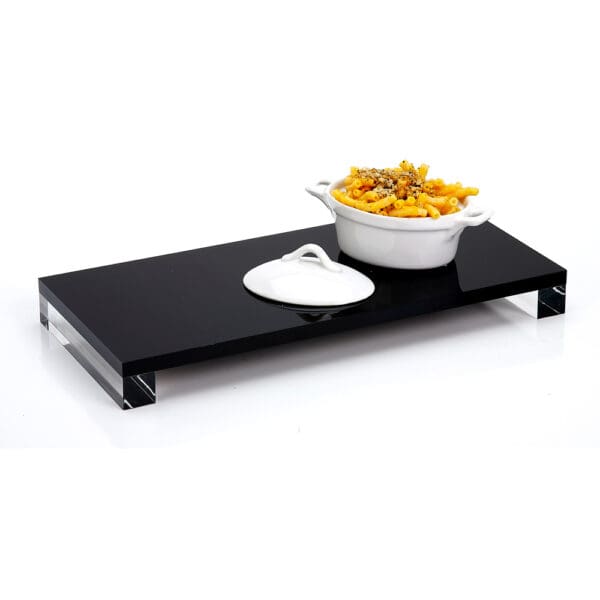 Miami Black Acrylic Serving Tray