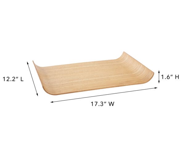 Annegard Wood Curved Tray Laege Natural - Image 2