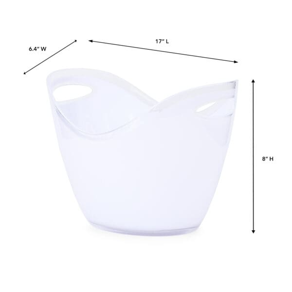 Blanca White Polycarbonate Cooler - Image 2