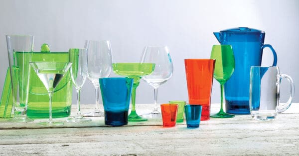 Capri  Aqua Polycarbonate 14 oz Glass - Image 2