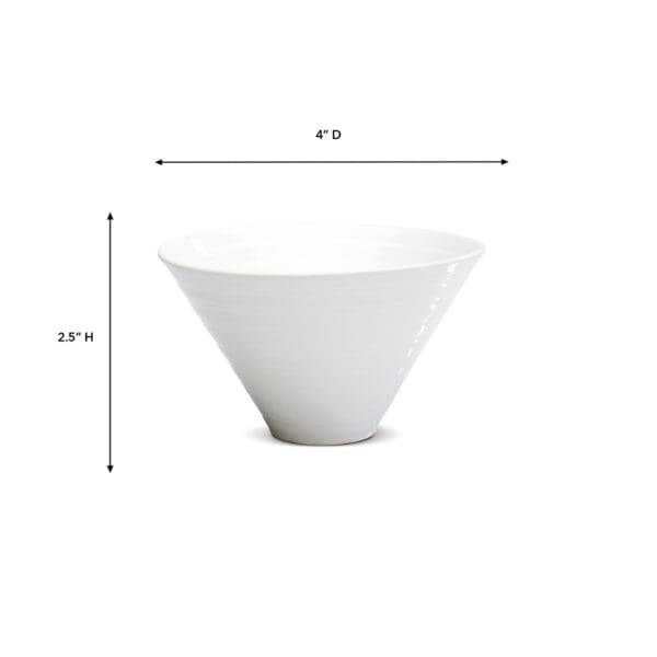 Cone Porcelain Small Snack Bowl - Image 2