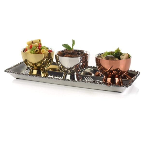 Cordoba Stainless Steel Serving Tray Medium - Image 4