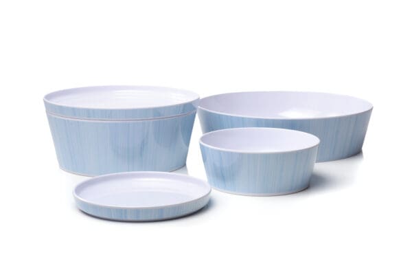 Rimini Small Piazza Aqua Melamine Serving Bowl - Image 2