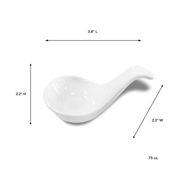 Devon Porcelain Individual Serving Spoon - Image 2