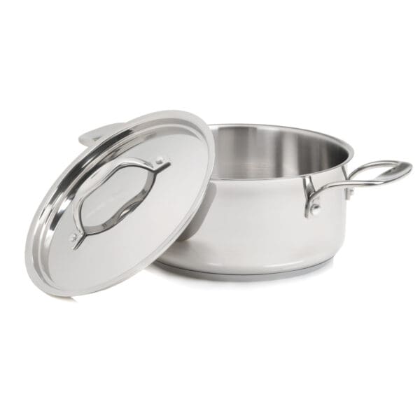 Terra Induction Ready Stainless Steel 3 Quart Pot with Lid - Image 3