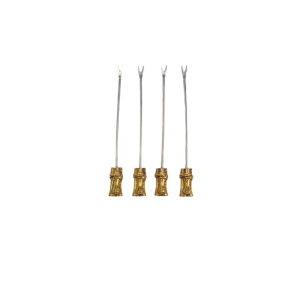 FIJI Gold Bamboo Appetizer Pick Set of 4