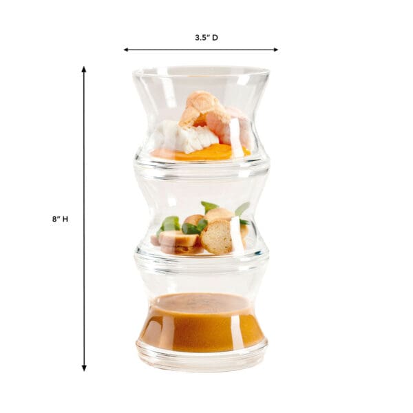 Forest Stacked Glass Snack Set - Image 2