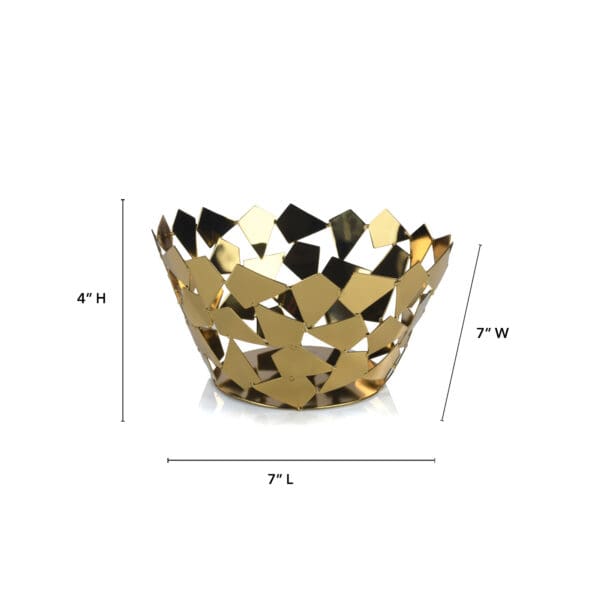 Gala Gold Stainless Steel Fruit Bowl - Image 3