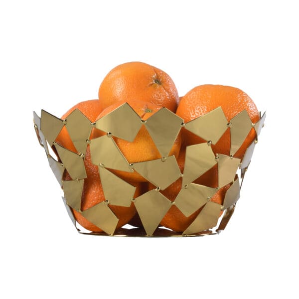 Gala Gold Stainless Steel Fruit Bowl