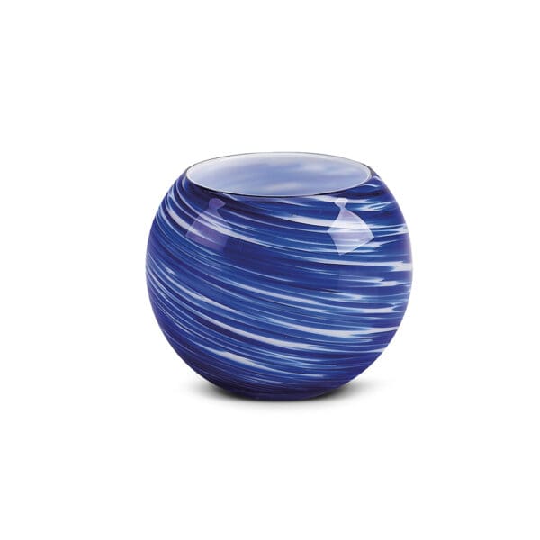 Galaxy Blue Glass Candle Votive