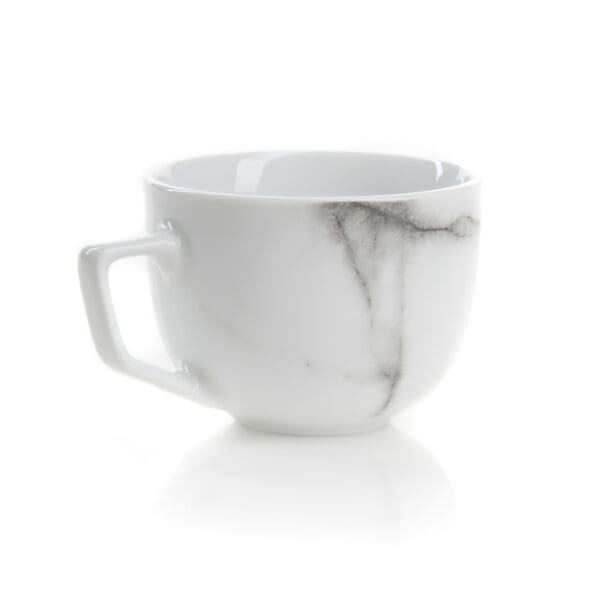 Geneva Marbeled Porcelain Teacup/Saucer - Image 4