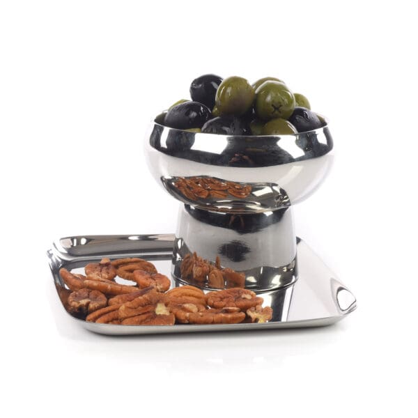 Genova Stainless Steel Footed Snack Bowl