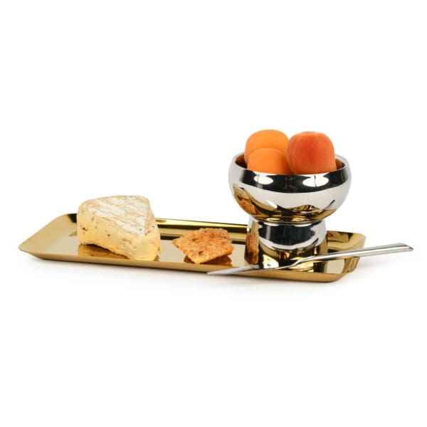 Genova Gold Metal Snack Tray