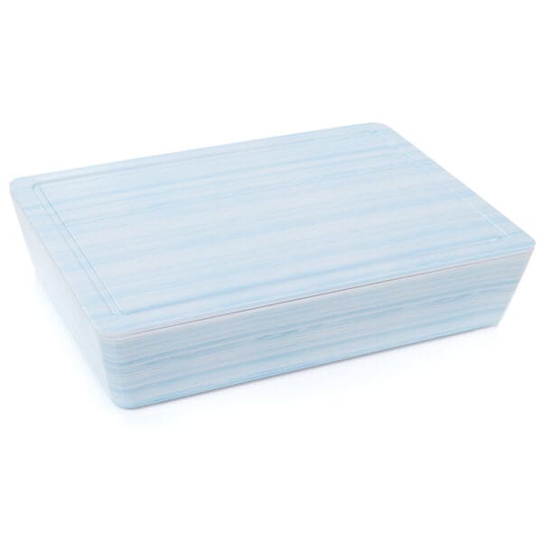 Georgetown Sky Blue Bamboo Melamine Full Size Bento box