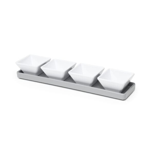 Georgetown Grey Melamine Snack Tray - Image 5