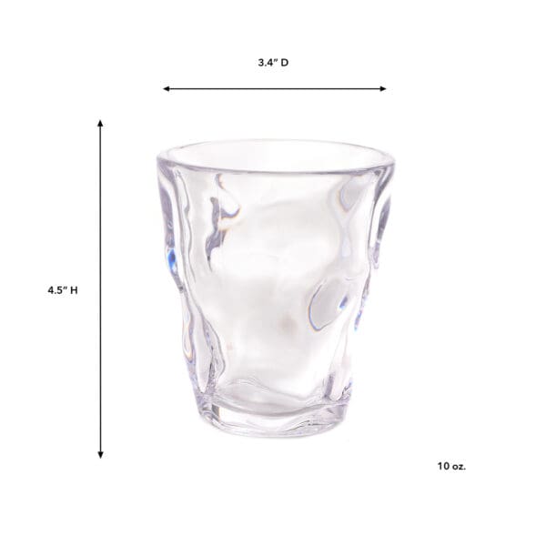 Hudson Clear Polycarbonate 10oz Rocks Glass - Image 2