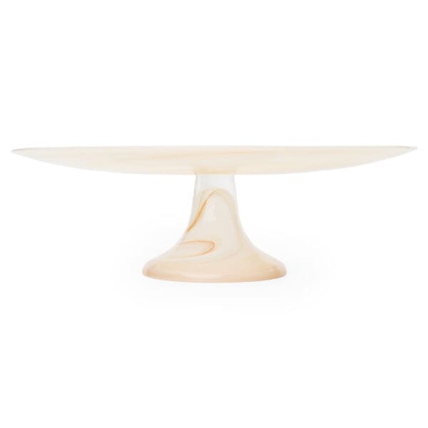 Impresa Tan Glass Cake Plate - Image 2