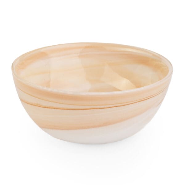 Impresa Small Tan Glass Bowl