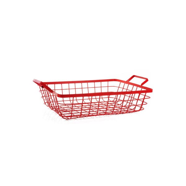 CALISTOGA RECTANGLE BASKET RED