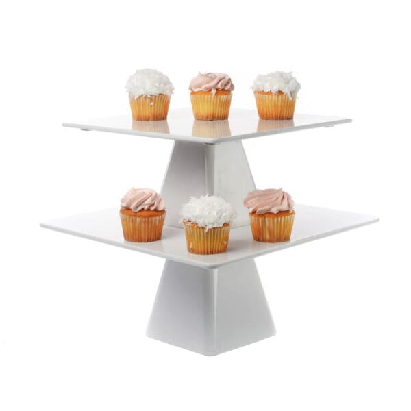 Pia Melamine Cake Stand  set of 2