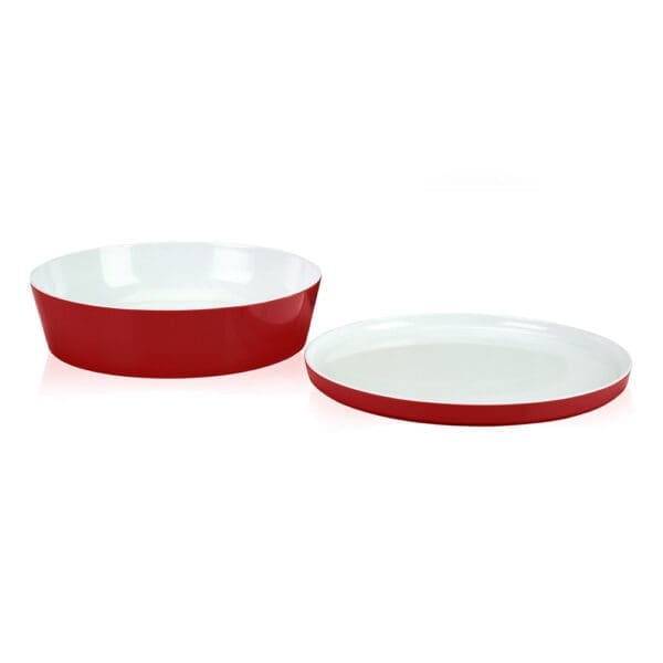 Rimini Large Red Melamine Serving Bowl