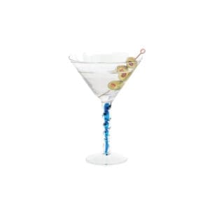 Venetian Blue 7oz Martini Glass