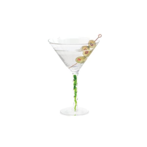 Venetian Green 7oz Martini Glass