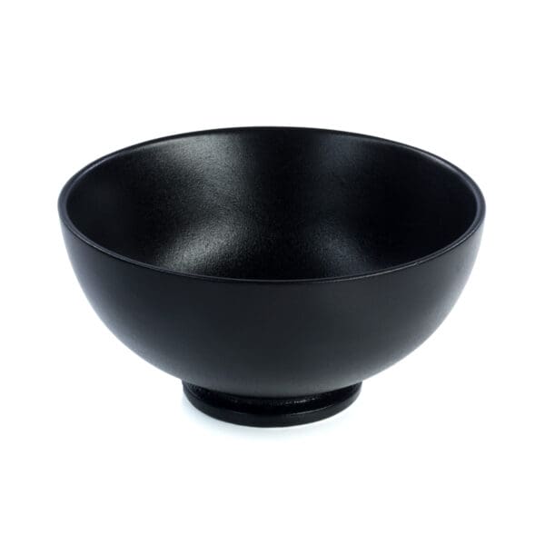 Milano Round Ceramic Black Bowl, Set of 4 - Image 2