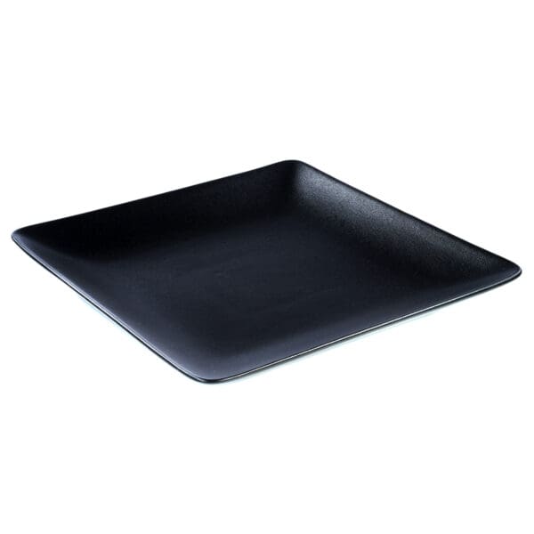 Milano Square Ceramic Black Plate,  Set of 4 - Image 2