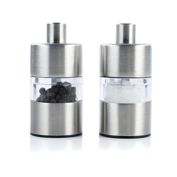 Zurich Stainless Steel Salt and Pepper Grinder Mill Set