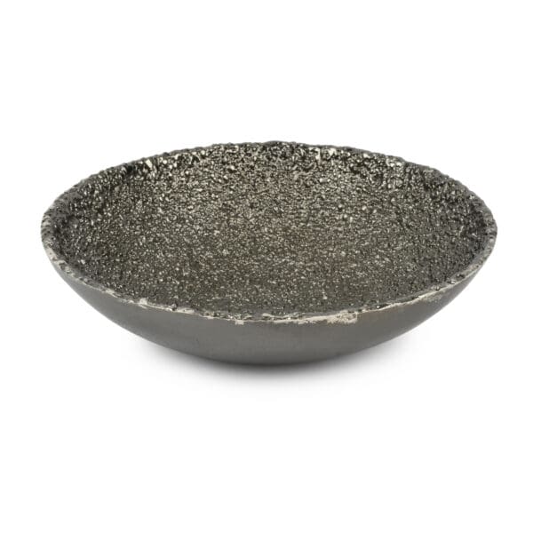 Jerome Medium Charcoal Aluminum Snack Bowl