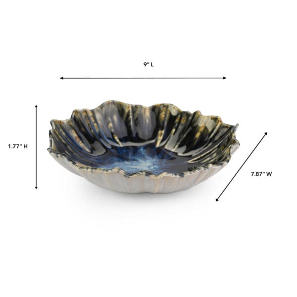 La Mer Blue Porcelain Deep Plate - Image 2