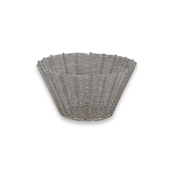 Liza Woven Stainless Steel Fruit Basket Small