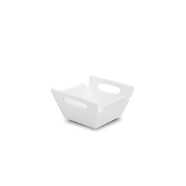 Lunchtime Porcelain Small Square Snack Serving Bowl