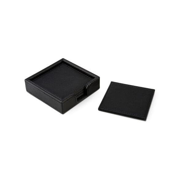 MADRID COASTERS BLACK SET OF 4