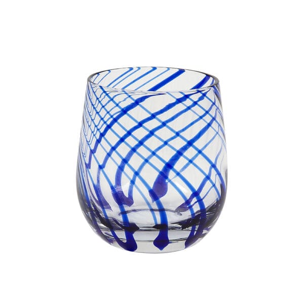 Marbella Blue 14oz Rocks Glass