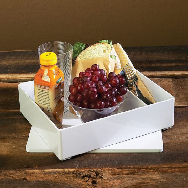 Splash Large White Melamine Bento Box wo/lid - Image 2