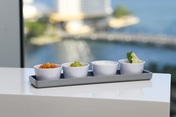 Mini White Rimini Melamine Bowl - Image 3