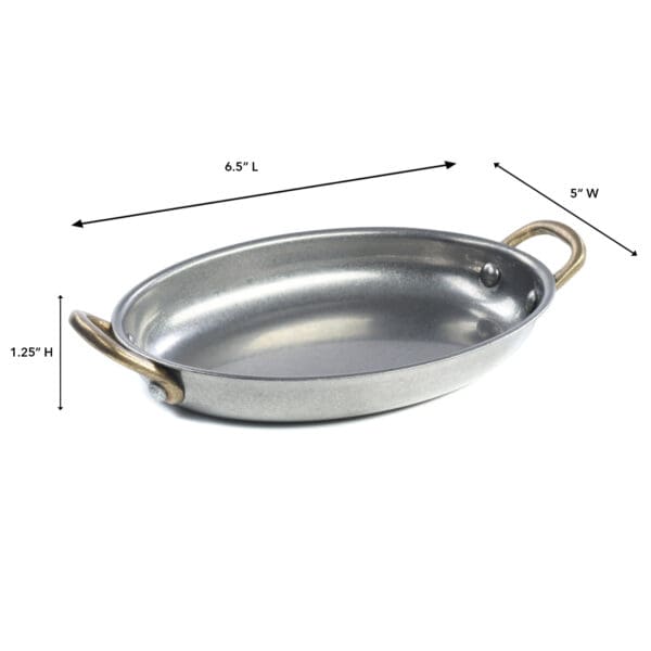 Mista Mini Stainless Steel & Brass Casserole Bowl - Image 2