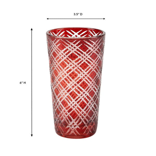 Monceau Highball Glass Ruby - Image 2